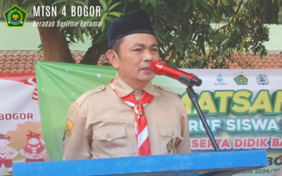 Gudep Pangkalan MTs Negeri 4 Bogor Gelar Perkemahan Blok Dalam Rangka Penerimaan Tamu Penggalang